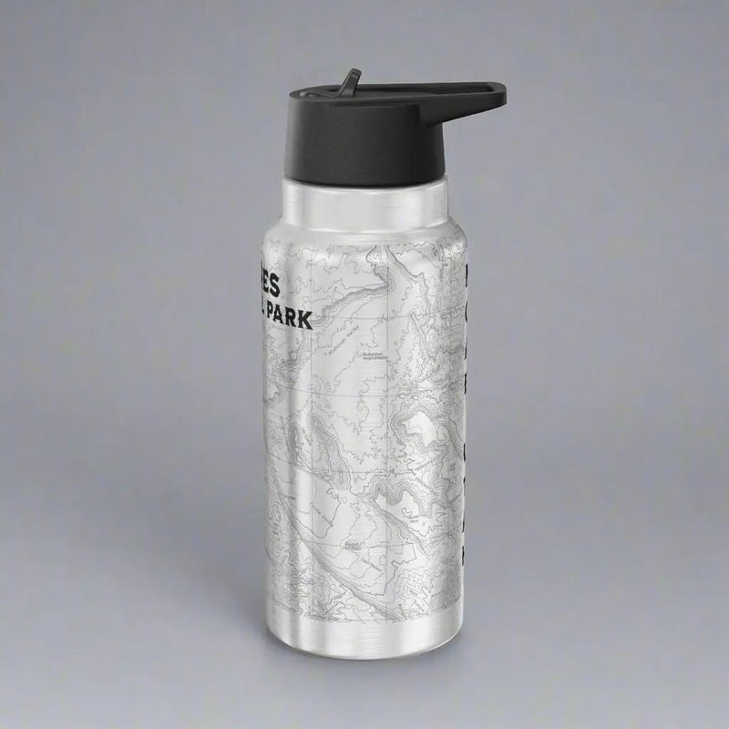 Arches National Park Topographic Insulated Water Bottle Tumbler 32oz - Parks Apparelwater bottle