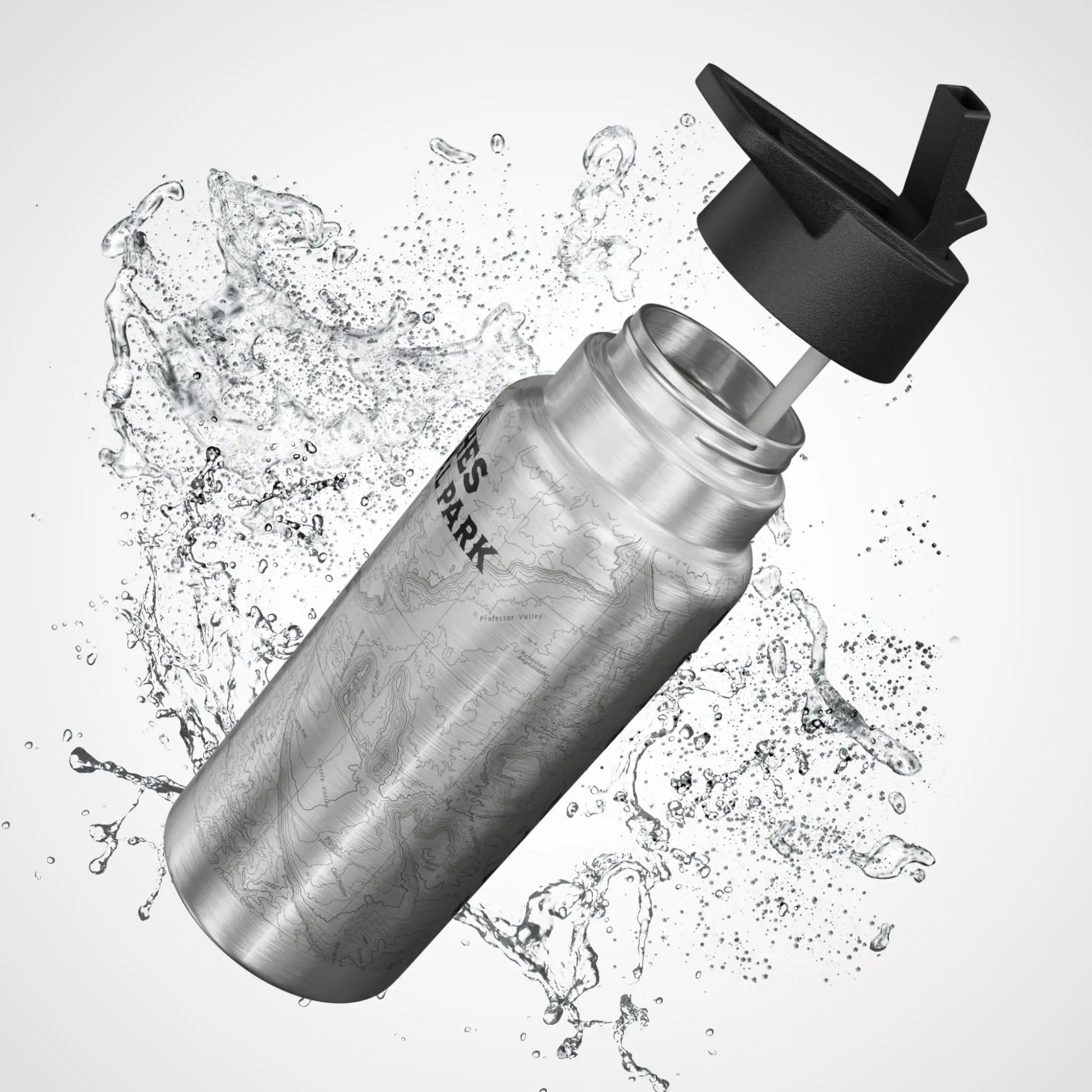 Arches National Park Topographic Insulated Water Bottle Tumbler 32oz - Parks Apparelwater bottle