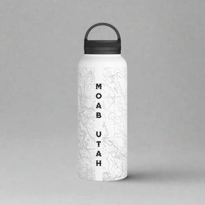 Arches National Park Topographic Steel Water Bottle Handle Lid - Parks ApparelMug