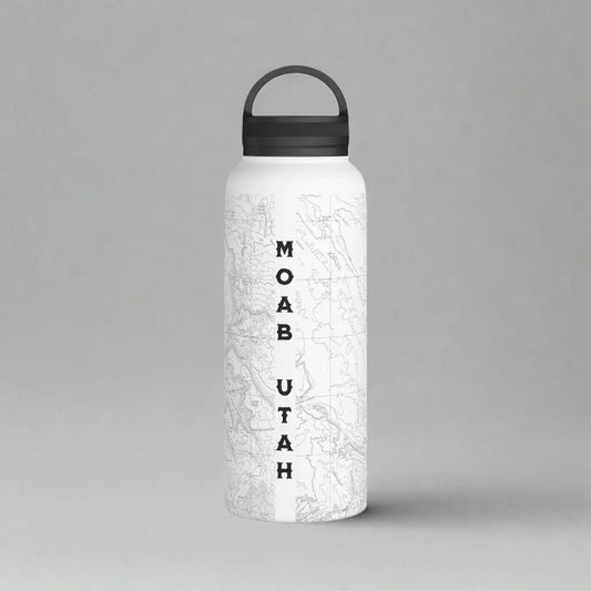 Arches National Park Topographic Steel Water Bottle Handle Lid - Parks ApparelMug