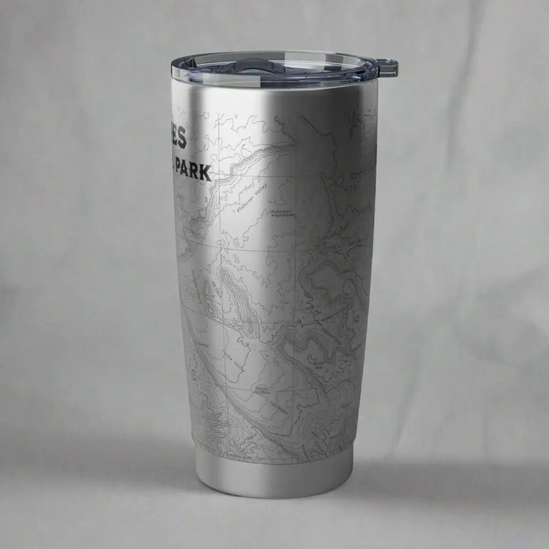 Arches National Park Topographic Tumbler 20oz - Parks ApparelTumbler