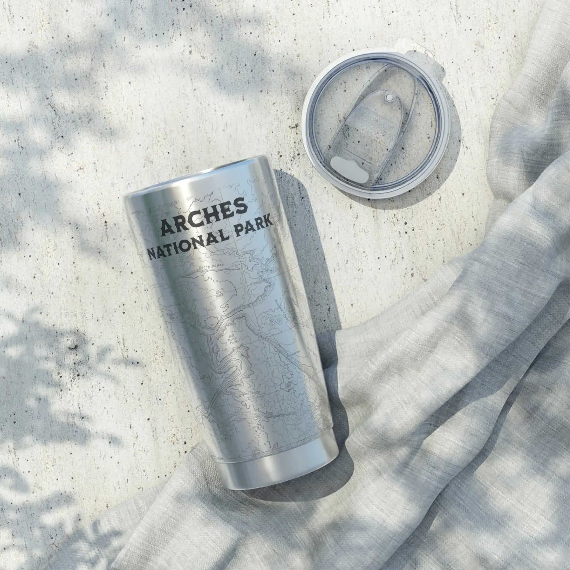 Arches National Park Topographic Tumbler 20oz - Parks ApparelTumbler