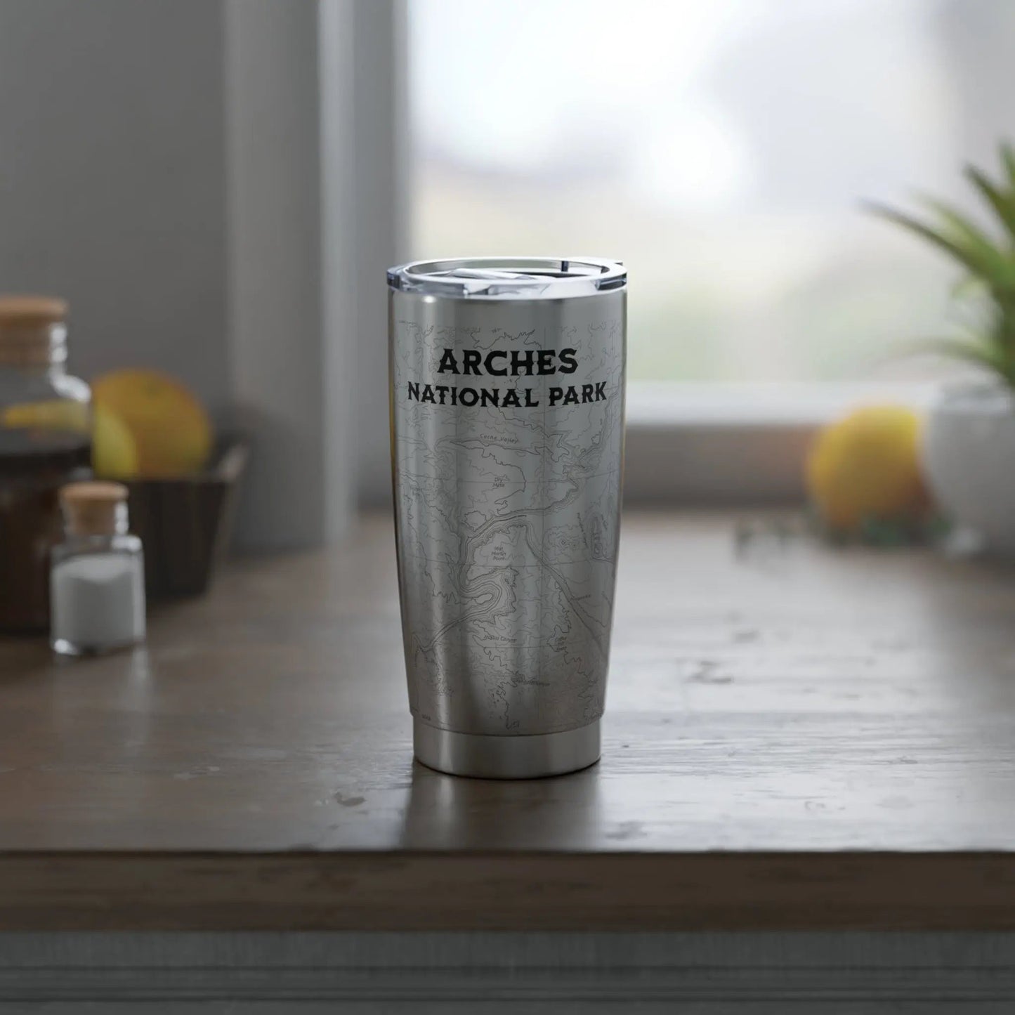 Arches National Park Topographic Tumbler 20oz - Parks ApparelTumbler