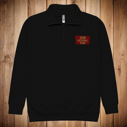 Zion National Park 1/4 Zip Fleece Pullover Park Service Apparel