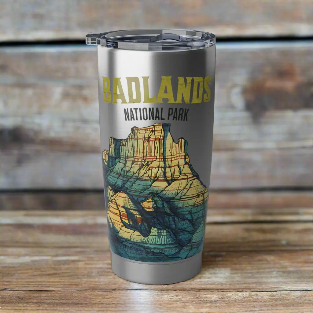 Badlands National Park Insulated 20oz Tumbler Mug Printify