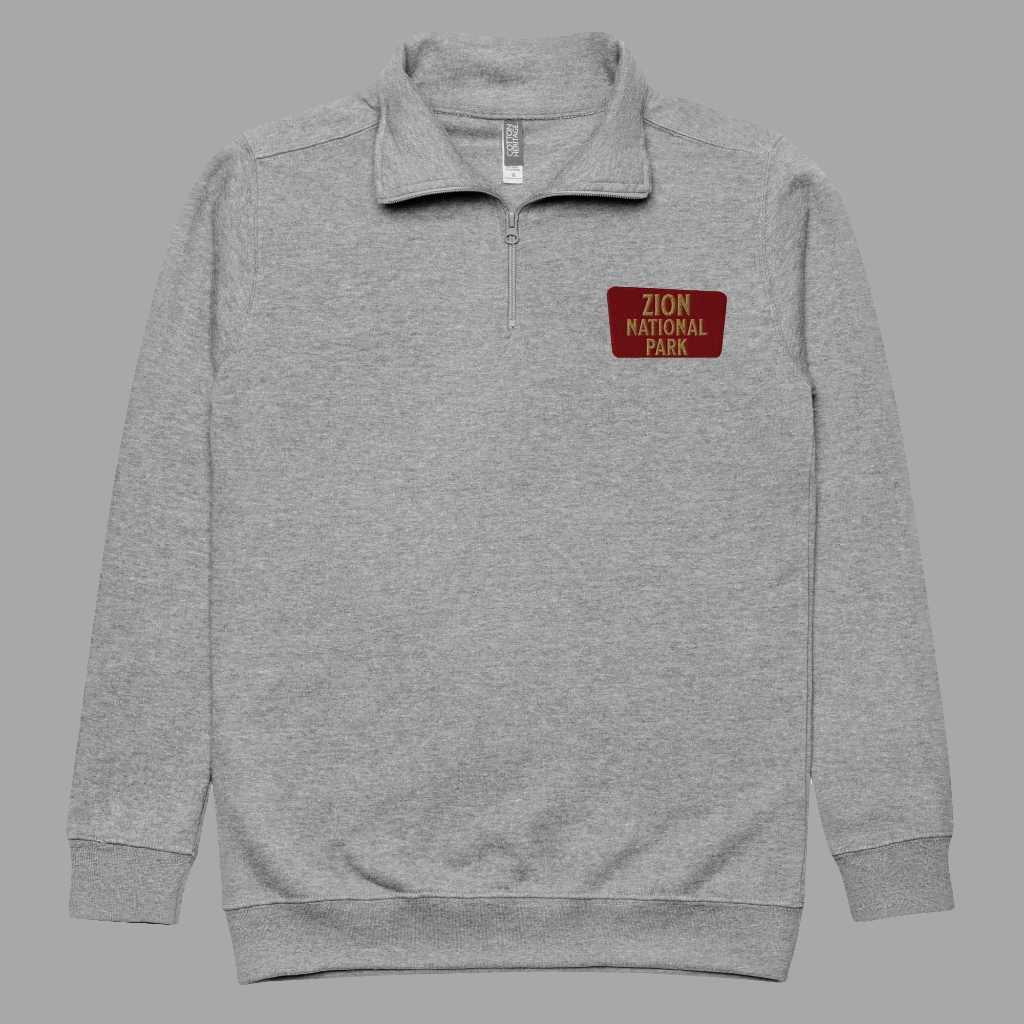 Zion National Park 1/4 Zip Fleece Pullover Park Service Apparel