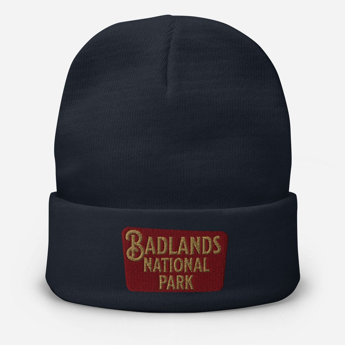 Badlands embroidered beanie alternate product angle
