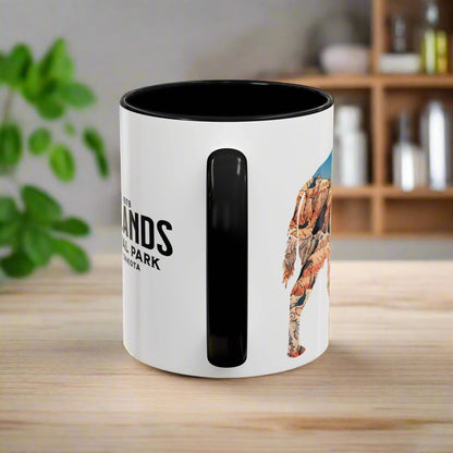 Badlands National Park South Dakota buffalo accent mug showing design detail or product variation