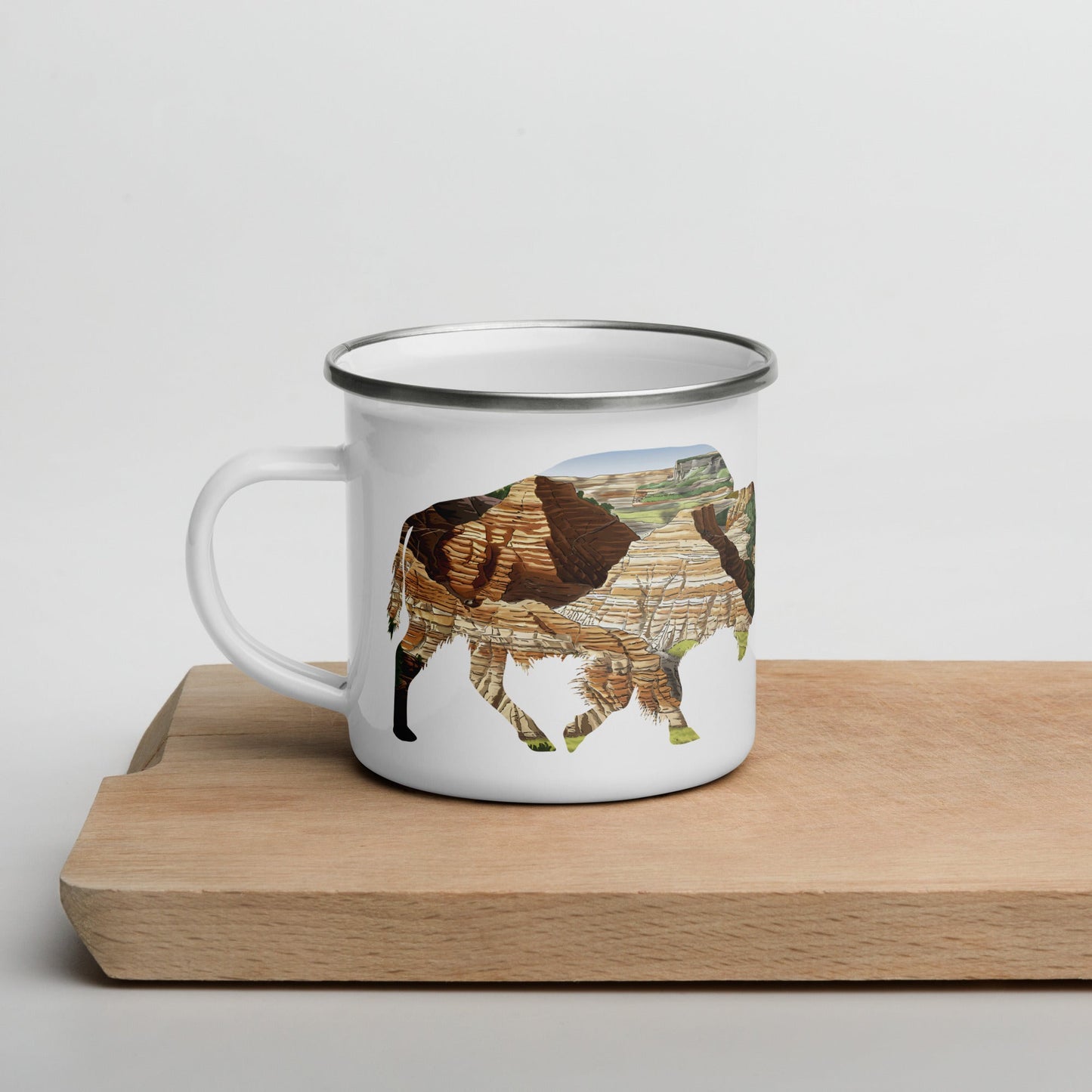 Badlands National Park bison camp mug alternate product view