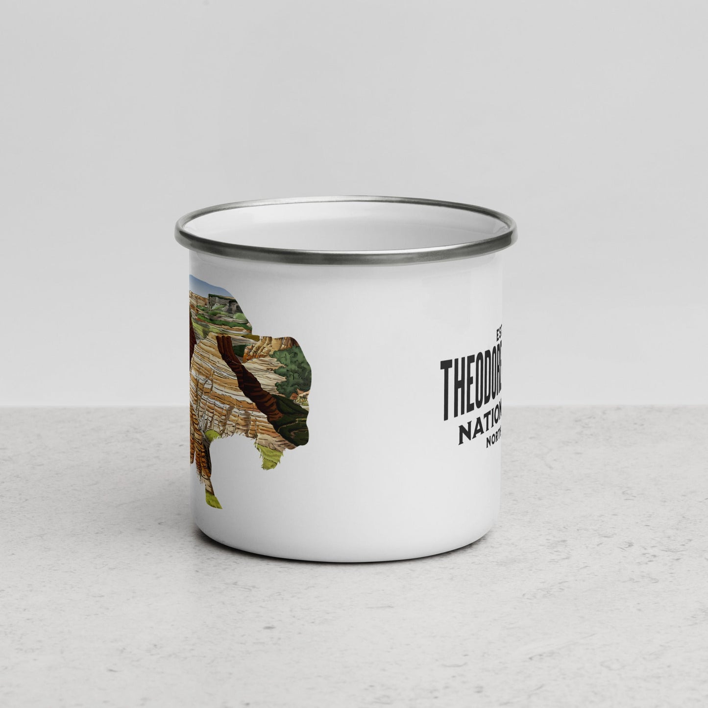 Badlands National Park bison camp mug alternate product view
