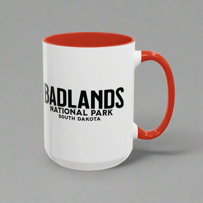 Badlands National Park ceramic coffee mug showing color or design variation