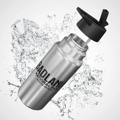 Badlands National Park Insulated Water Bottle Tumbler 32oz - Parks Apparelwater bottle