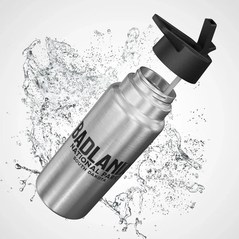 Badlands National Park Insulated Water Bottle Tumbler 32oz - Parks Apparelwater bottle
