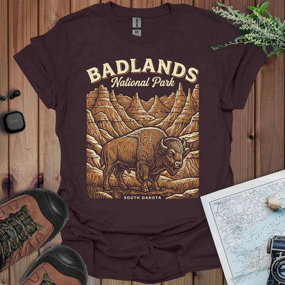 Badlands National Park poster graphic t-shirt primary product view