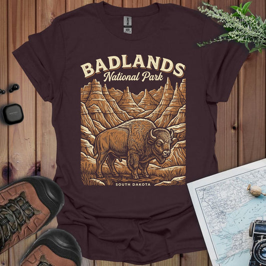 Badlands National Park poster graphic t-shirt primary product view
