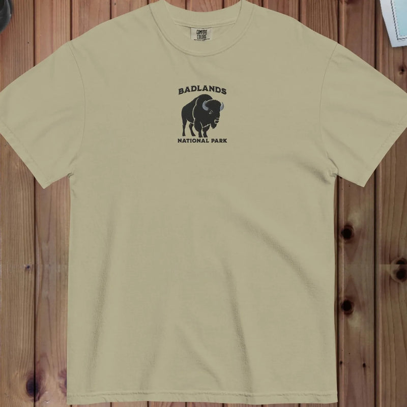 Badlands National Park premium embroidered t-shirt primary product view