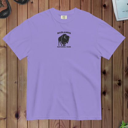 Badlands National Park premium embroidered t-shirt detail or alternate product view