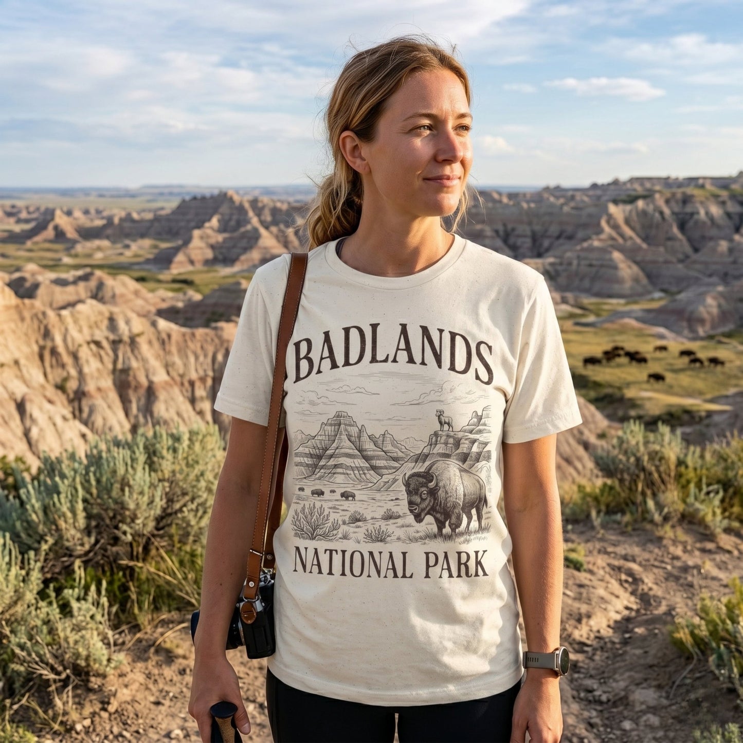 Badlands National Park Rustic Graphic T-Shirt - Parks ApparelT-Shirt