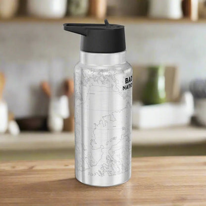 Badlands National Park Topographic Insulated Water Bottle Tumbler 32oz - Parks Apparelwater bottle