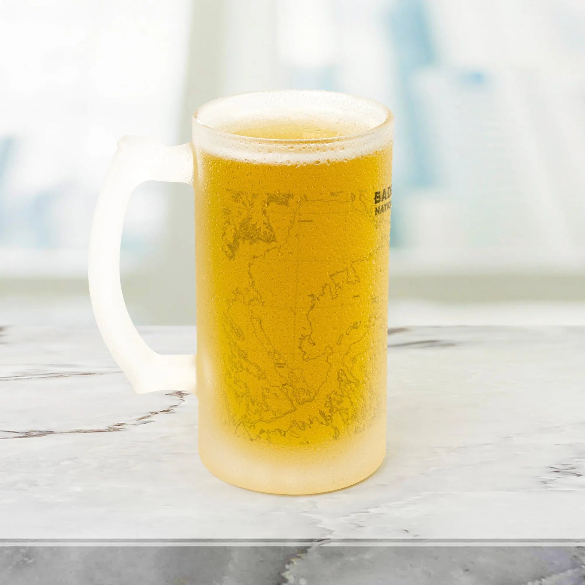 Badlands National Park Topographic Pint Mug - Parks ApparelDrinkware