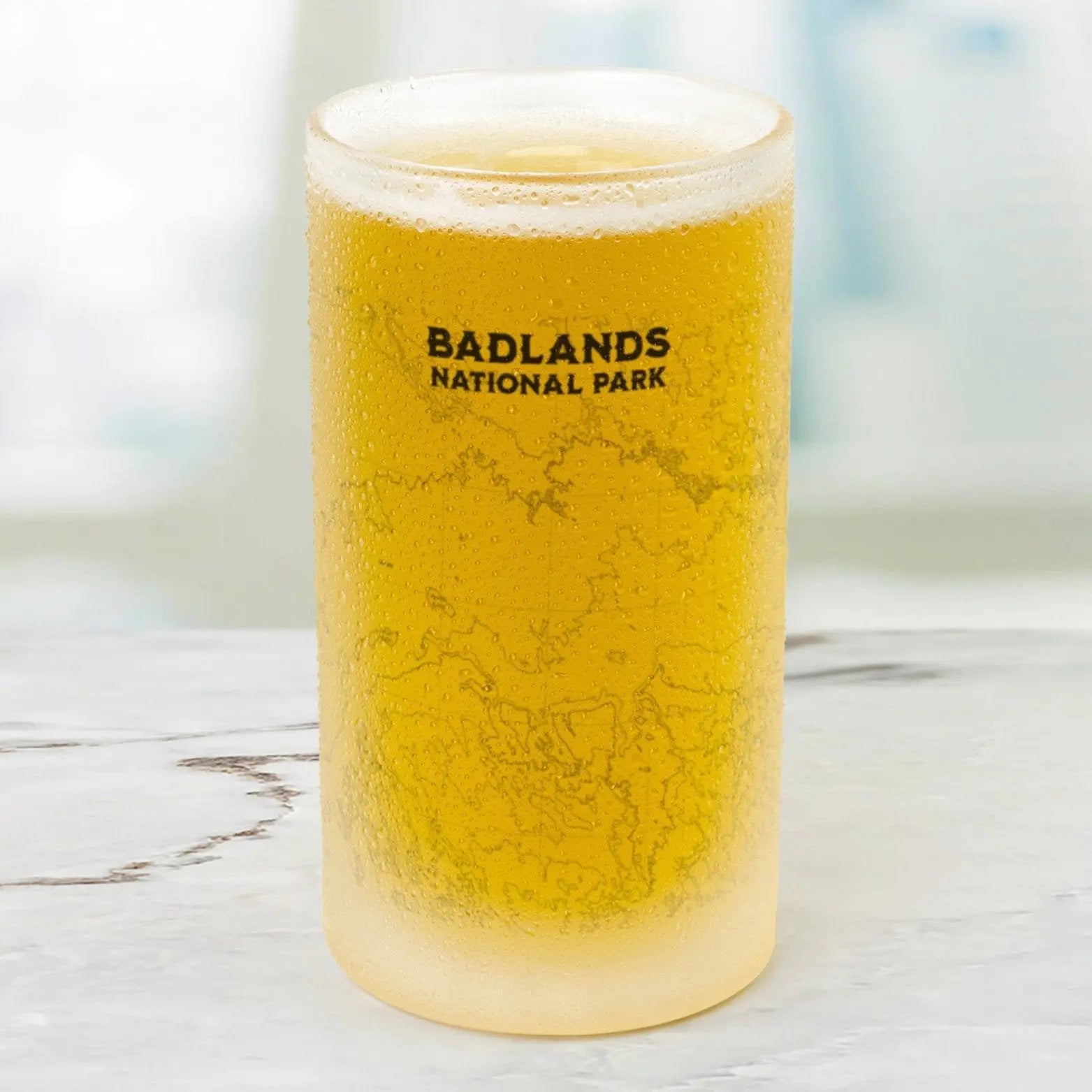 Badlands National Park Topographic Pint Mug - Parks ApparelDrinkware