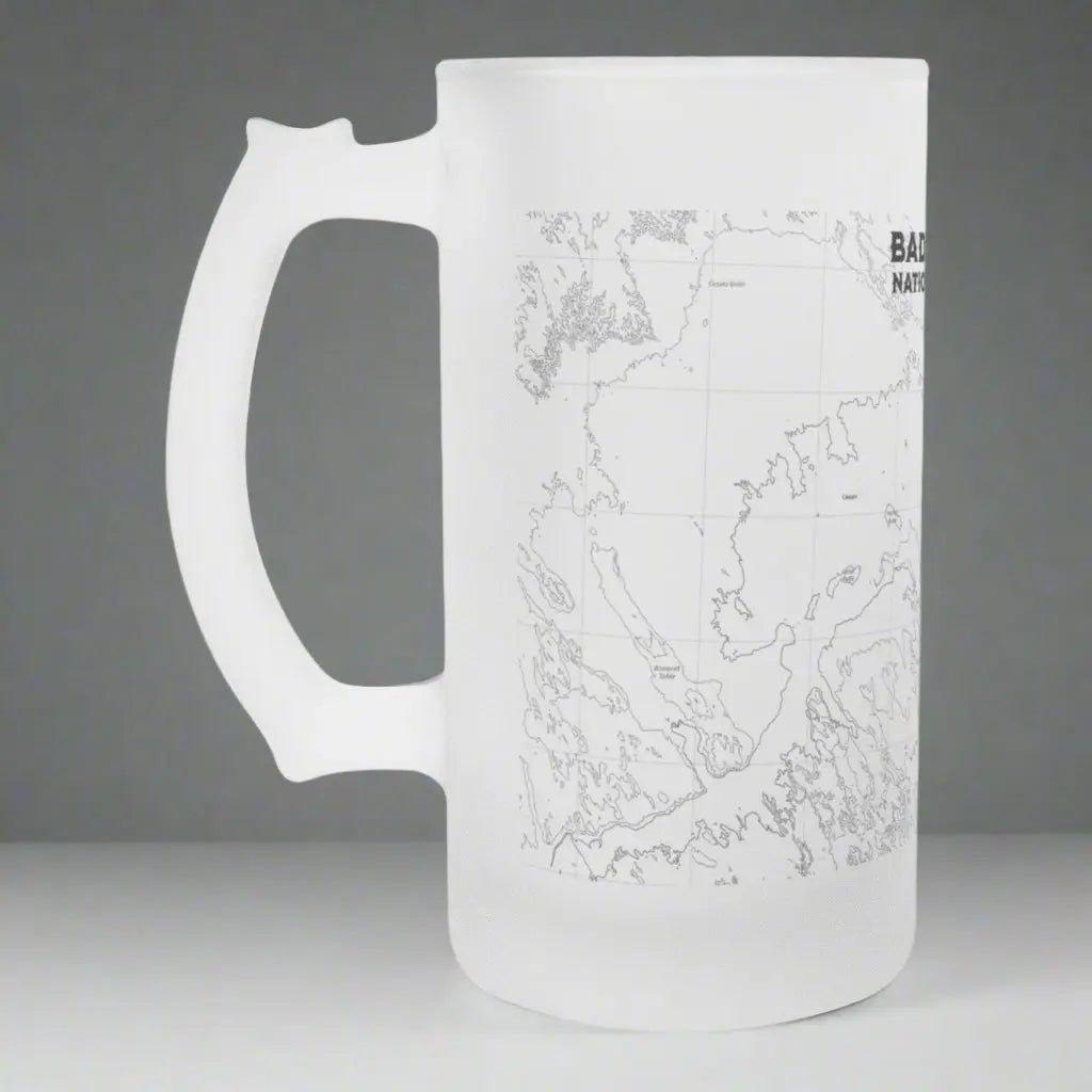 Badlands National Park Topographic Pint Mug - Parks ApparelDrinkware