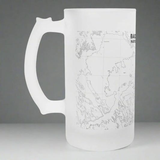 Badlands National Park Topographic Pint Mug - Parks ApparelDrinkware