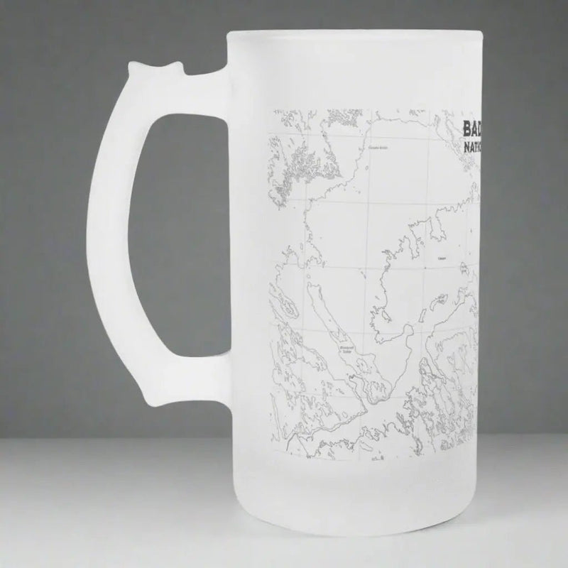 Badlands National Park Topographic Pint Mug - Parks ApparelDrinkware