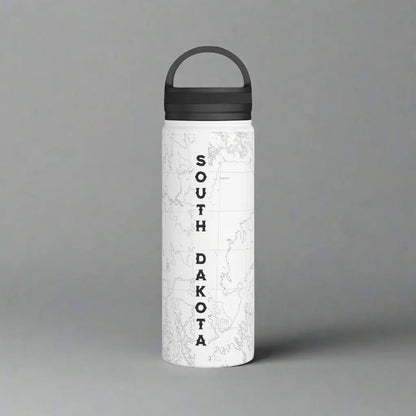 Badlands National Park Topographic Steel Water Bottle Handle Lid - Parks Apparelwater bottle