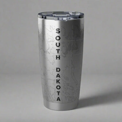 Badlands National Park Topographic Tumbler 20oz USGS - Parks ApparelTumbler
