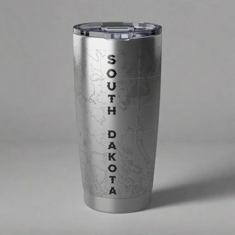Badlands National Park Topographic Tumbler 20oz USGS - Parks ApparelTumbler