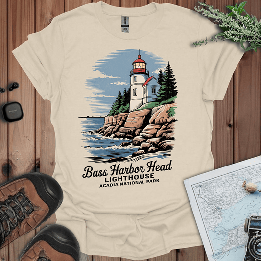 Bass Harbor Head Lighthouse Acadia T-Shirt - Parks ApparelT-Shirt