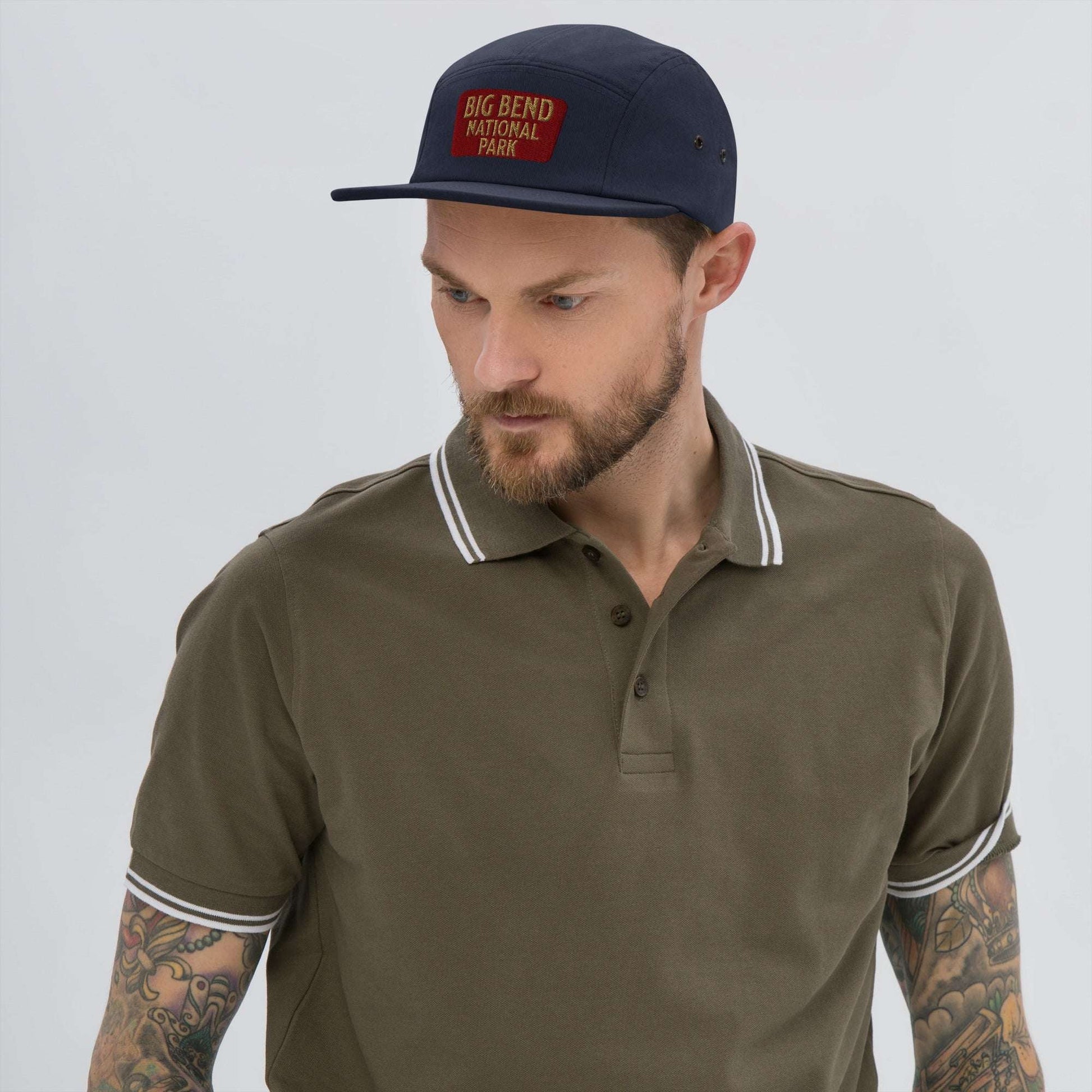 Big Bend embroidered 5-panel hat shown in lifestyle or modeled setting