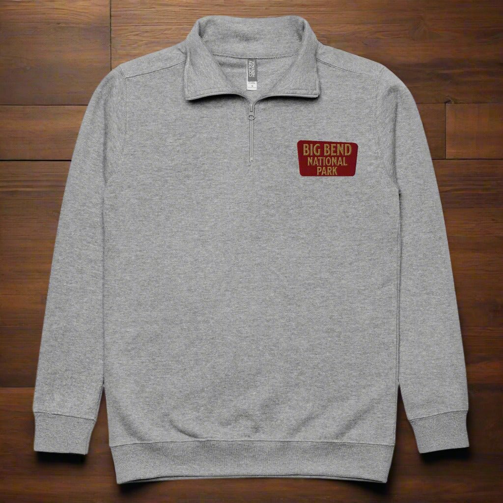 Big Bend National Park 1/4 Zip Fleece Pullover - Parks ApparelSweater