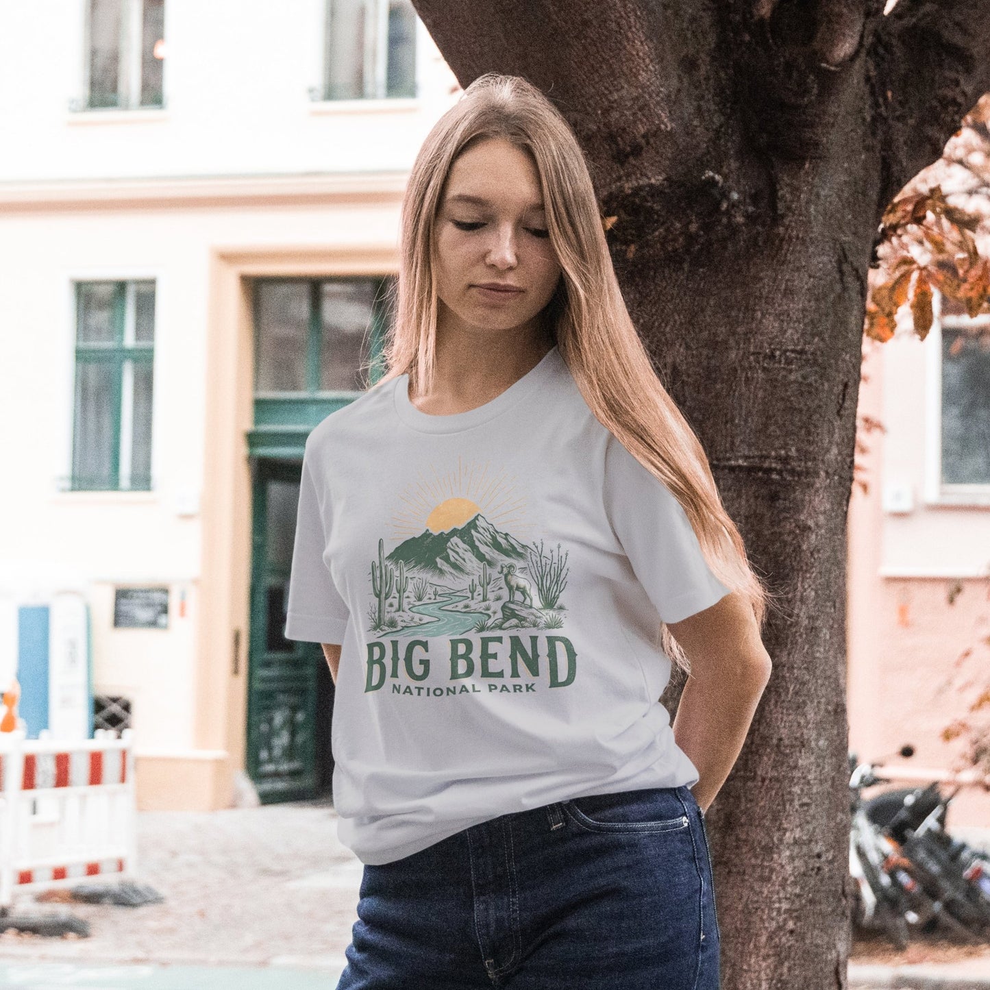 Big Bend National Park big horned graphic t-shirt alternate apparel color or product angle
