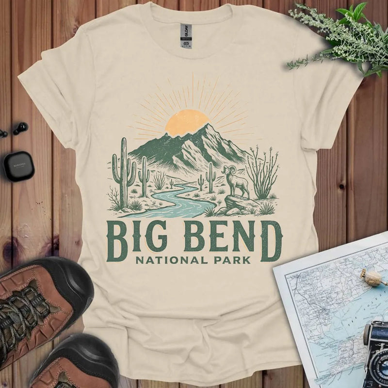 Big Bend National Park big horned graphic t-shirt primary product view
