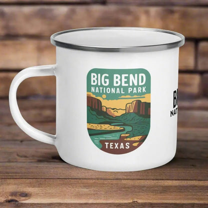 Big Bend National Park durable enamel camp mug shown as primary product image