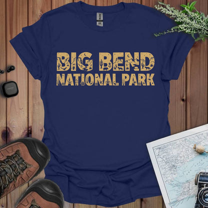 Big Bend National Park silhouette graphic t-shirt detail or alternate product view
