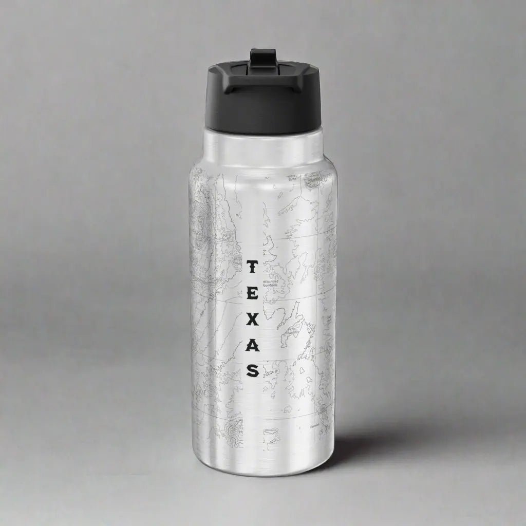 Big Bend National Park Topographic Insulated Water Bottle Tumbler - Parks ApparelMug