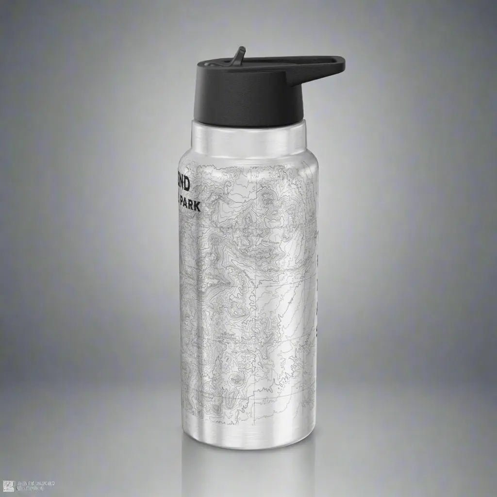 Big Bend National Park Topographic Insulated Water Bottle Tumbler - Parks ApparelMug