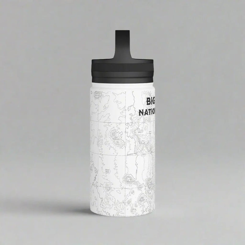Big Bend National Park Topographic Stainless Steel Water Bottle Handle Lid Texas - Parks Apparelwater bottle