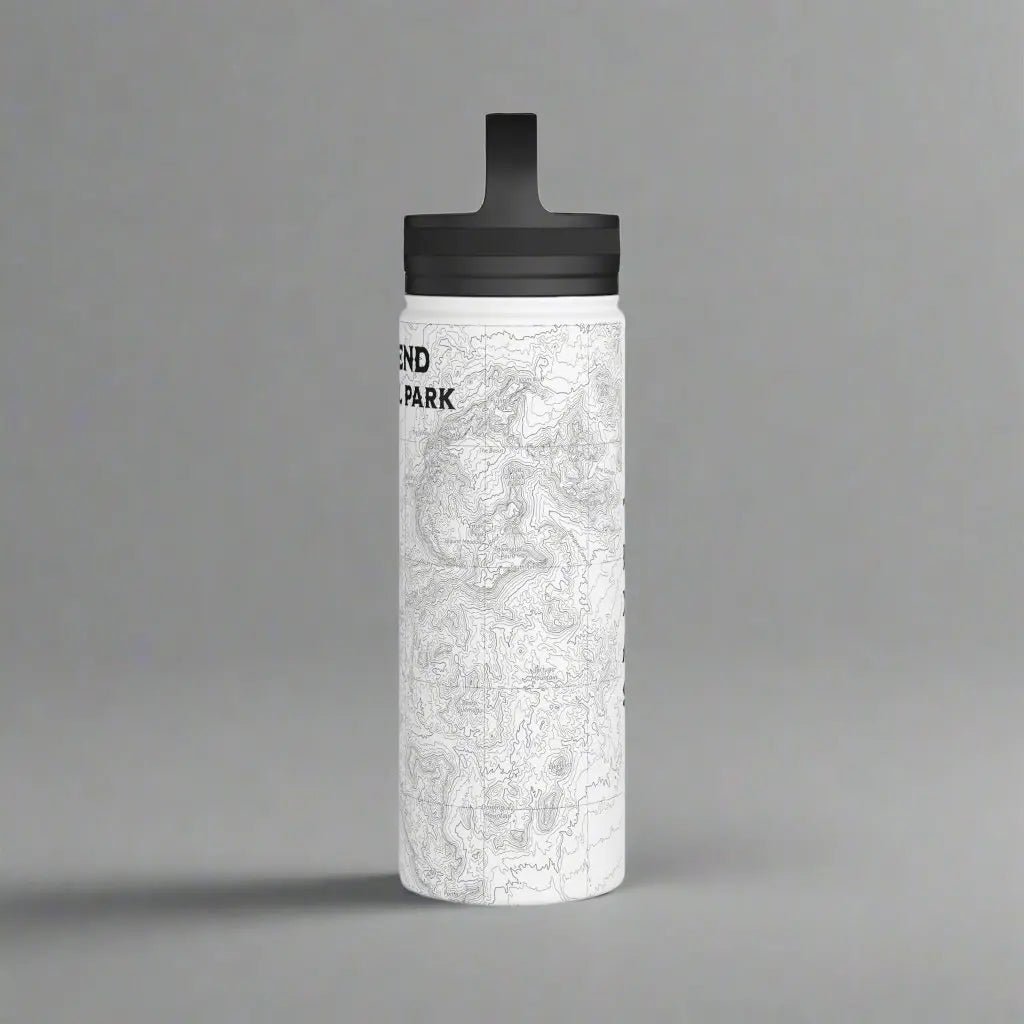 Big Bend National Park Topographic Stainless Steel Water Bottle Handle Lid Texas - Parks Apparelwater bottle