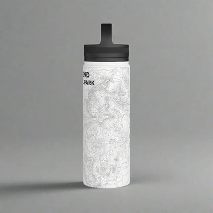 Big Bend National Park Topographic Stainless Steel Water Bottle Handle Lid Texas - Parks Apparelwater bottle