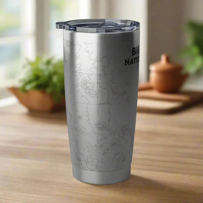 Big Bend National Park Topographic Tumbler 20oz - Parks ApparelTumbler