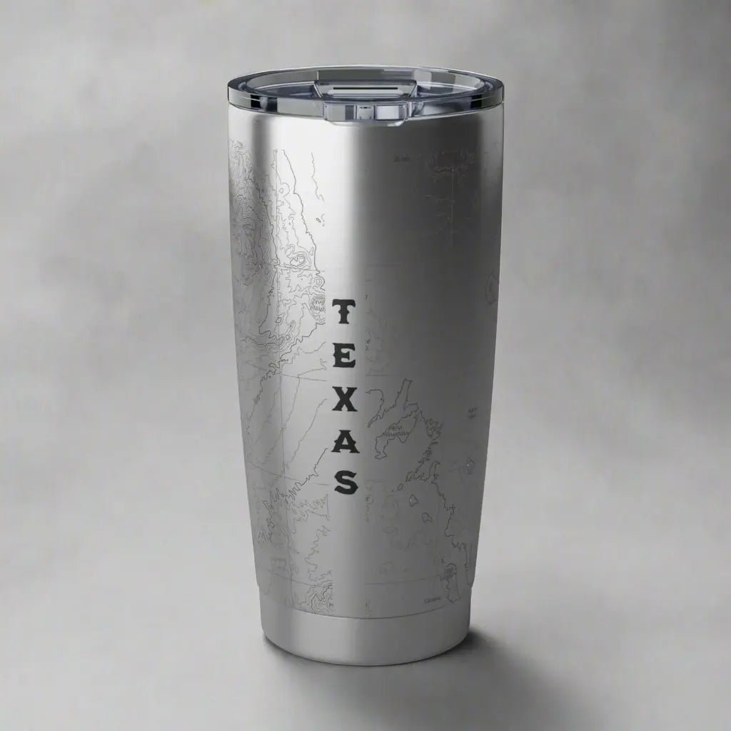 Big Bend National Park Topographic Tumbler 20oz - Parks ApparelTumbler