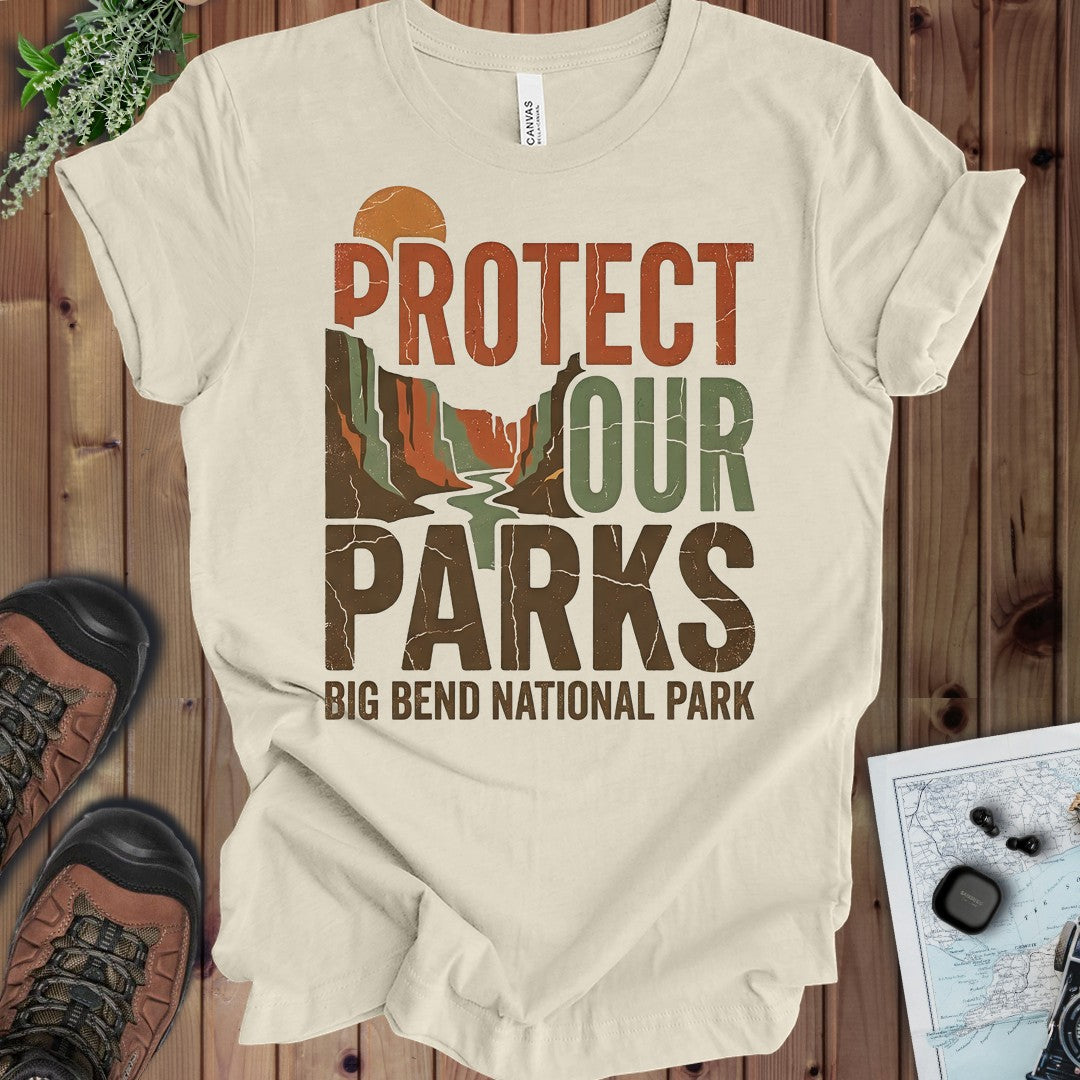 Big Bend National Park Bold Graphic Kids T-Shirt in Natural