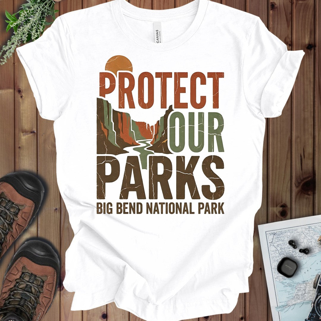 Big Bend National Park Bold Graphic Kids T-Shirt in White