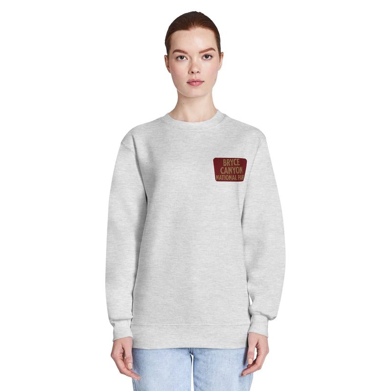 Bryce Canyon National Park crewneck sweatshirt shown in lifestyle or modeled setting