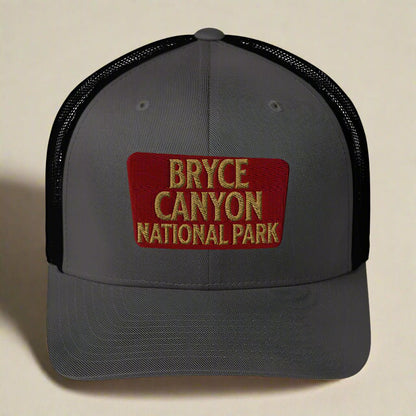 Bryce Canyon National Park Sign Embroidered Trucker Hat - Parks Apparelhat