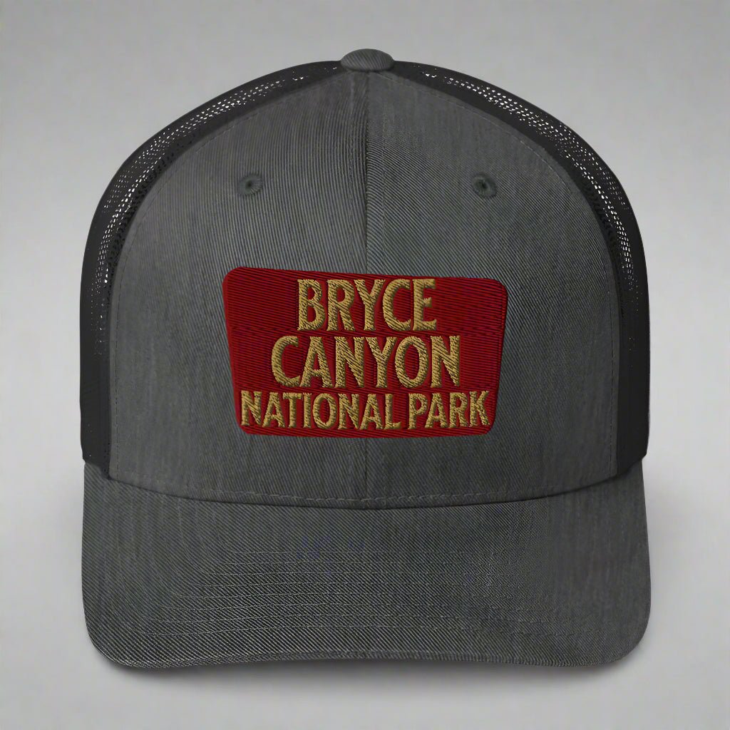 Bryce Canyon National Park Sign Embroidered Trucker Hat - Parks Apparelhat